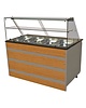 CombiSteel Gekoeld Buffet GN 4x 1/1 | Statisch | 230V | 1 rooster per deur | 1400x800x850/1350h)mm 