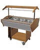 CombiSteel Warm Buffet GN 3x 1/1 | 230V | Met led verlichting | 1200x900x850/1350(h)mm 