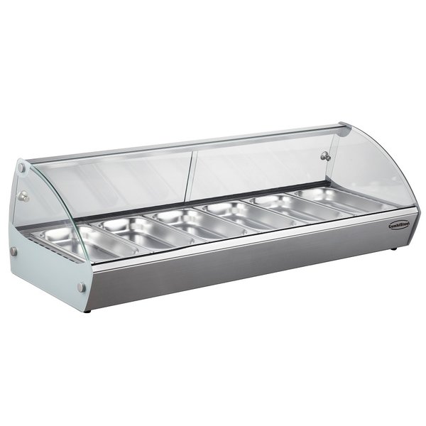 Warmhoudvitrine 6x 1/3GN | 230V | 1110x395x270(h)mm