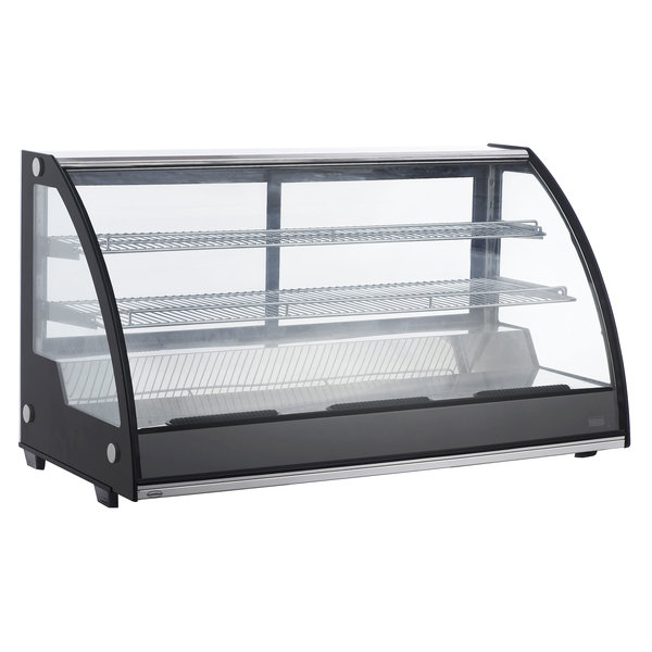 Koelvitrine | 210L | Zwart/RVS | 0°C/+12°C | 3 Niveaus | 1217x590x685(h)mm