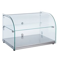 Combisteel Vitrine Neutraal 45L | Gebogen glas | 554x376x370(h)mm Combisteel Vitrine Neutraal 45L | Gebogen glas | 554x376x370(h)mm