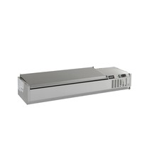CombiSteel Opzetkoelvitrine | 6x 1/4 GN | +2°C/+7°C | 1500x335x225(h)mm 