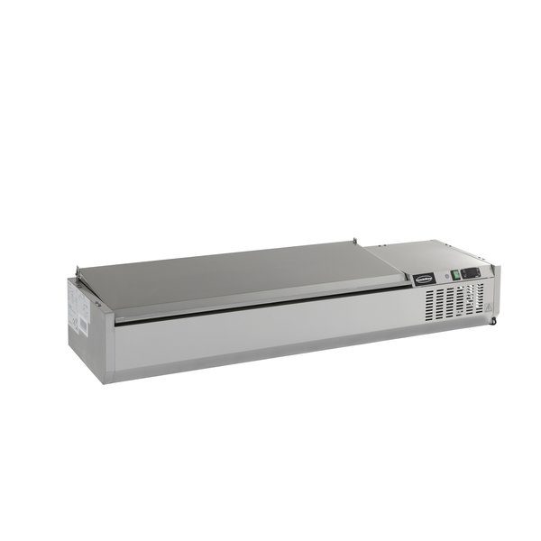 Opzetkoelvitrine | 6x 1/4 GN | +2°C/+7°C | 1500x335x225(h)mm