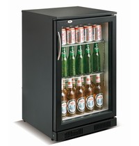 CombiSteel Barkoeler Zwart 98L | 1 Glasdeur | 230V | Geforceerd | 500x500x900(h)mm 
