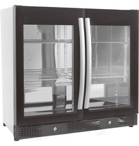 Combisteel Barkoeler Zwart 198L | 2 volledige glas deuren | 230V | Geforceerd | 900x500x840(h)mm Combisteel Barkoeler Zwart 198L | 2 volledige glas deuren | 230V | Geforceerd | 900x500x840(h)mm
