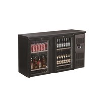 Combisteel Barkoeler Zwart | 350L | 2 glas deuren | 230V | Geforceerd | 1462x535x860(h)mm Combisteel Barkoeler Zwart | 350L | 2 glas deuren | 230V | Geforceerd | 1462x535x860(h)mm