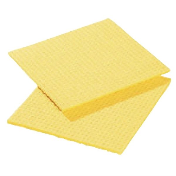 Sponsdoekje geel | 10 stuks | Cellulose /Polyester  | 20,6x18,5(h)mm
