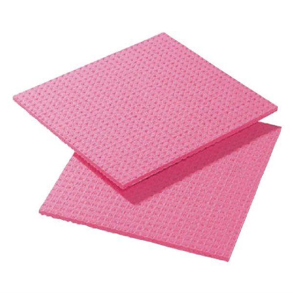 Sponsdoekje rood | 10 stuks | Cellulose/Polyester | 20,6x18,5cm