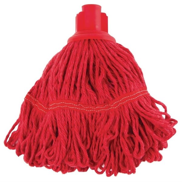 Antibacteriële mop rood | 50% Polyester & 50% katoen | 38(Ø)cm