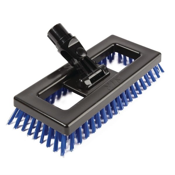 Schrobber blauw | Polypropyleen kop met harde borstelharen  | 23,5(l)cm