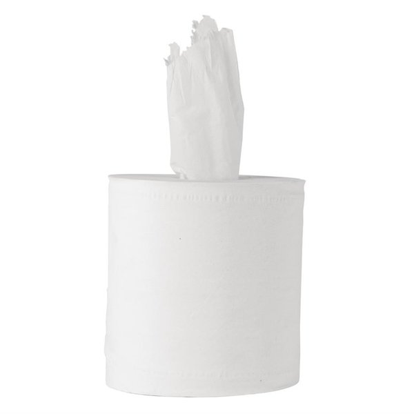Centrefeed handdoekrollen wit | 6 stuks | 2 laags |  160m rol