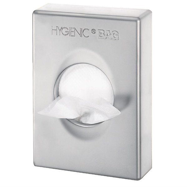 Hygiënezakjes-Dispenser | Verchroomd RVS | 98x25x136(h)mm