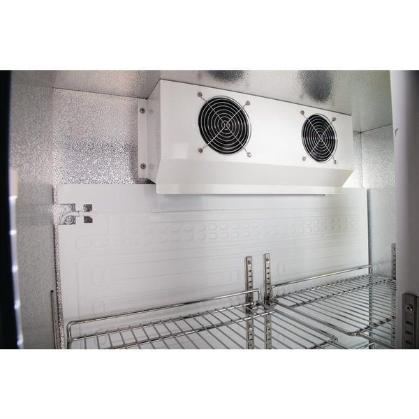 Drankenkoeling | 490L | Zwart | +2°C/+8°C | Geventileerd | 0.25kW | Schuifdeuren | Wielen | 920x514x1880(h)mm