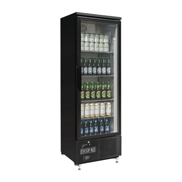 Koelkast | 307L | Zwart | +2°C/+8°C | Geventileerd | 0.3kW | Wielen | 600x514x1872(h)mm