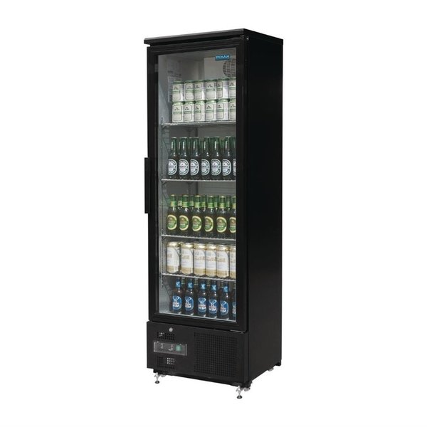 Koelkast | 307L | Zwart | +2°C/+8°C | Geventileerd | 0.3kW | Wielen | 600x514x1872(h)mm