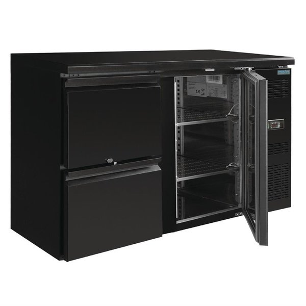 U serie werkbank koeling 349L | 280W | 1 deur & 2 laden | 230V | 1462x513x860(h)mm