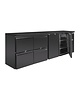 Polar U serie werkbank koeling 698L | 440W | Met 2 deuren en 4 lades | 230V | Geforceerd | 2542x513x860(h)mm 