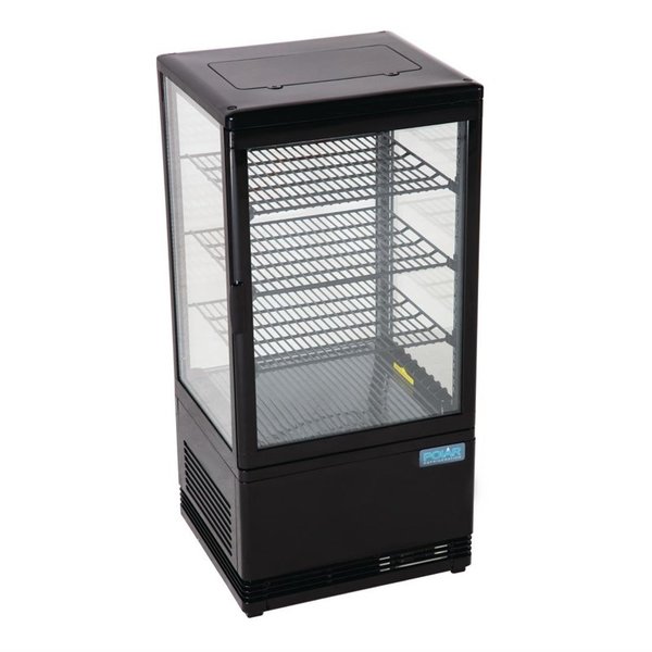 Koelvitrine | 68L | Zwart | +2°C/+12°C | 4 Niveaus | 428x386x885(h)mm
