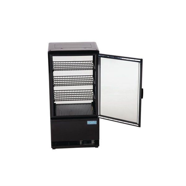 Koelvitrine | 68L | Zwart | +2°C/+12°C | 4 Niveaus | 428x386x885(h)mm