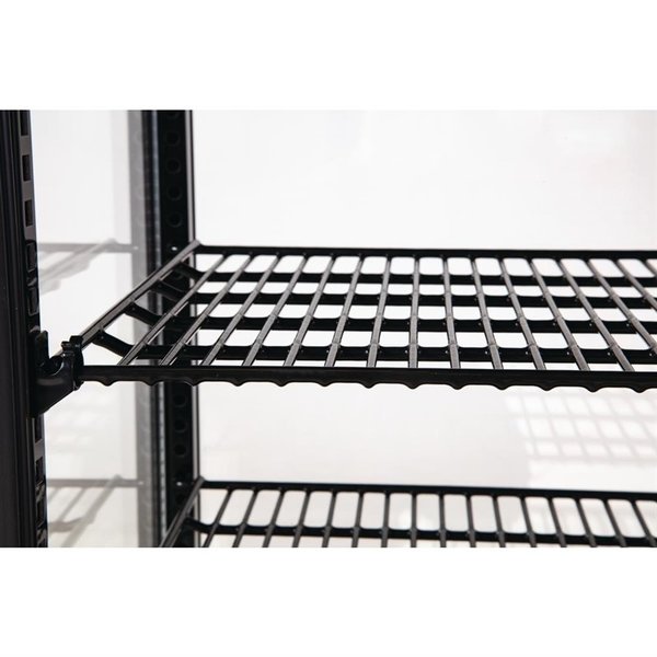 Koelvitrine | 68L | Zwart | +2°C/+12°C | 4 Niveaus | 428x386x885(h)mm