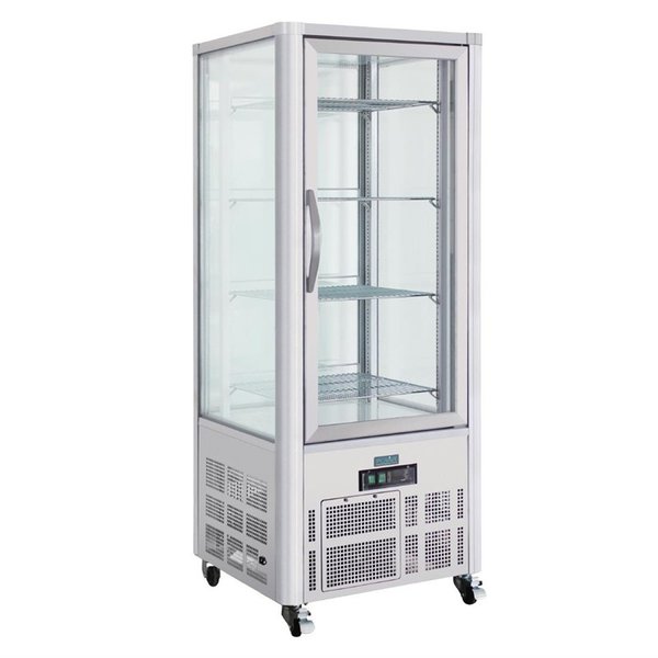 Gebaksvitrine | 400L | Grijs | +2°C/+10°C | 5 Schappen | 706x706x1800(h)mm