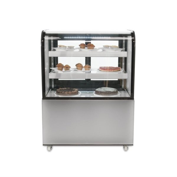 Gebaksvitrine | 270L | Grijs | +2°C/+12°C | 3 Schappen | 915x675x1215(h)mm