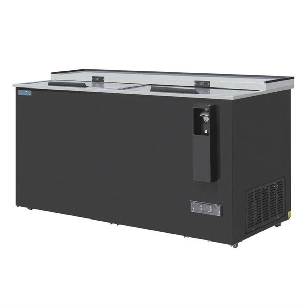 Koelkist met Werkblad | Zwart | 577L | Flesopener + Opvangbak | +2°C/+8°C (Statisch + Ventilator) | 2 Schuifdeksels (Dicht) | 1634x687x888(h)mm