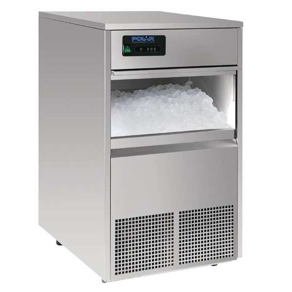 IJsblokjesmachine | Holle Blokjes (20g) | 50kg/24h | Bunker 10kg | Luchtgekoeld | Afvoerpomp | 498x604x831(h)mm