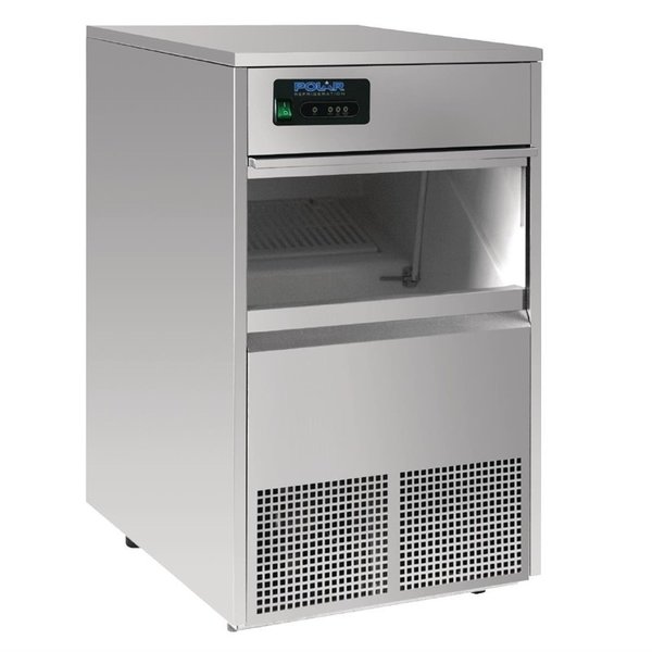 IJsblokjesmachine | Holle Blokjes (20g) | 50kg/24h | Bunker 10kg | Luchtgekoeld | Afvoerpomp | 498x604x831(h)mm