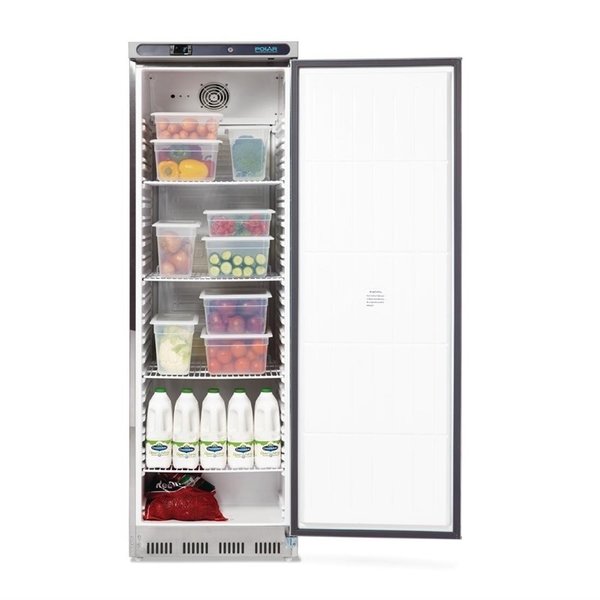 Koelkast | 400L | RVS | +2°C/+5°C | Statisch + Ventilator | Wielen | 600x600x1850(h)mm