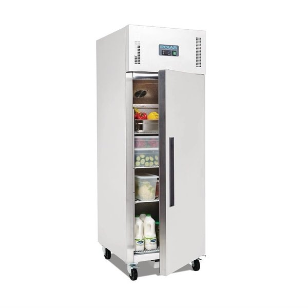 Koelkast | 600L (2/1 GN) | RVS | -2°C/+5°C | Statisch + Ventilator | Wielen (Geremd) | 680x815x2000(h)mm