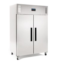 Polar Vrieskast | G-SERIE | 1200L (2/1 GN) | RVS | -10°C/-20°C | Statisch + Ventilator | Wielen (Geremd) | 1345x815x2000(h)mm 