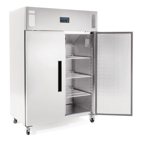 Vrieskast | G-SERIE | 1200L | RVS | -10°C/-20°C | Statisch + Ventilator | Wielen (Geremd) | 1345x815x2000(h)mm