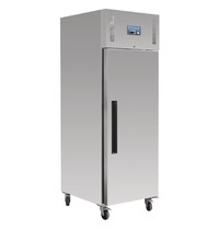 Polar Koelkast | 850L (EN600x400) | RVS | +2°C/+5°C | Geforceerd | 0.35kW | Wielen (Geremd) | 740x990x2010(h)mm