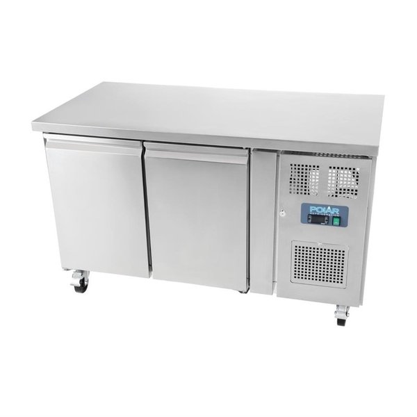 Koelwerkbank | 282L | 2 Deuren (1/1 GN) |  -2°C/+5°C | Geventileerd | 1360x700x860(h)mm