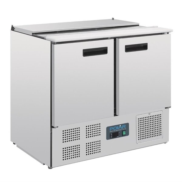 G-serie RVS gekoelde saladette | 240L | 2,5 GN | 230V | 900x700x885(h)mm