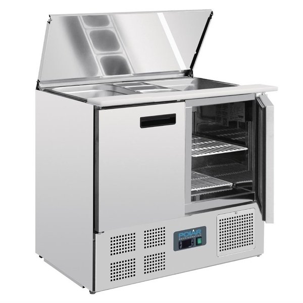 G-serie RVS gekoelde saladette | 240L | 2,5 GN | 230V | 900x700x885(h)mm
