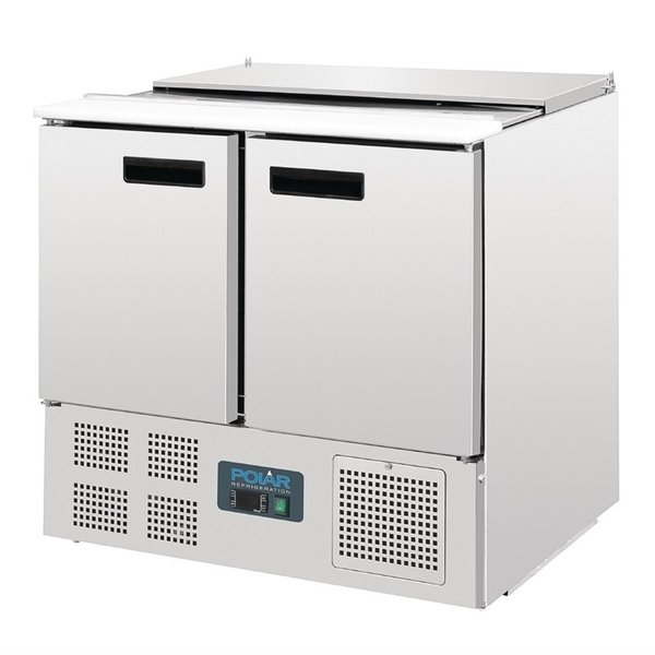 G-serie RVS gekoelde saladette | 240L | 2,5 GN | 230V | 900x700x885(h)mm