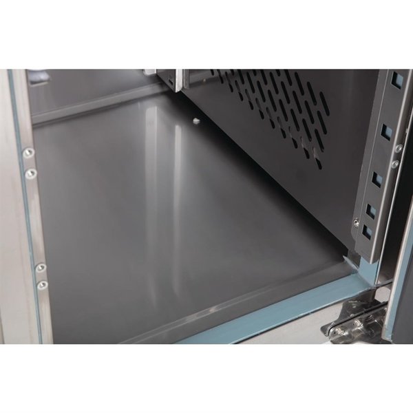 Koelwerkbank | 339L | 3 Deuren | -2°C/+5°C | Geforceerd | 0.23kW | Wielen (Geremd) | 1795x600x860(h)mm