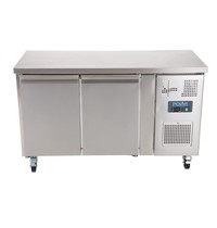 Polar U serie RVS koelwerkbank 2-deurs op wielen | 228L | 2/3 GN | 1360x600x860(h)mm Polar U serie RVS koelwerkbank 2-deurs op wielen | 228L | 2/3 GN | 1360x600x860(h)mm