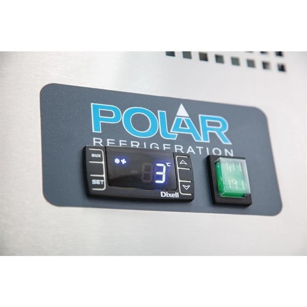 Koelwerkbank | 228L | 2 Deuren | -2°C/+5°C | Geforceerd | 0.35kW | Wielen (Geremd) | 1360x600x860(h)mm