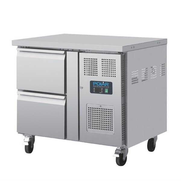 Koelwerkbank | 124L | 2 Laden (1/1 GN) | -2°C/+8°C | Geforceerd | 0.3kW | 925x700x860(h)m