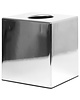 Bolero Vierkante tissuebox van chroom | 120x120x130(h)mm 