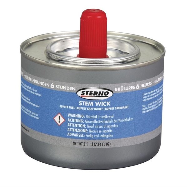 Superwick vloeibare brandpasta | 6 branduren | 12 stuks | 6,7(h) x 8,5(Ø)cm