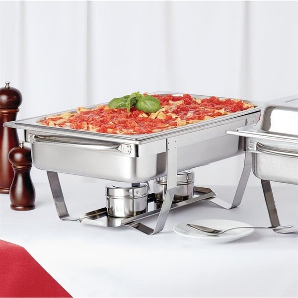 Milan chafing dish 9L | 2x | Met 72-pak brandpasta gel | 635x318x102(h)mm