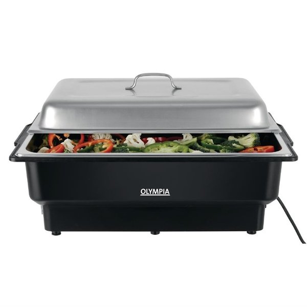 Elektrische RVS chafing dish | 13,5L | 230V | 1/1 GN | 638x347x362(h)mm