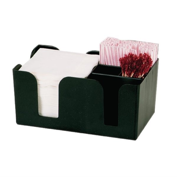 Zwarte bar caddy kunststof | 240x150x105(h)mm