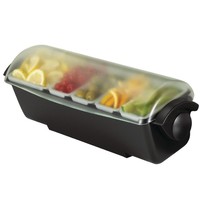 SanJamar Garneercenter 5 compartimenten | 4,4L | 585x155x155(h)mm SanJamar Garneercenter 5 compartimenten | 4,4L | 585x155x155(h)mm
