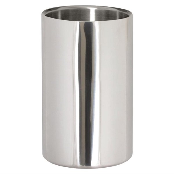 Geborstelde RVS wijnkoeler | Dubbelwandig |  19,6(h) x 12(Ø)cm