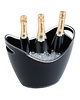APS Acryl champagne bowl groot zwart | 350x270x255(h)mm 